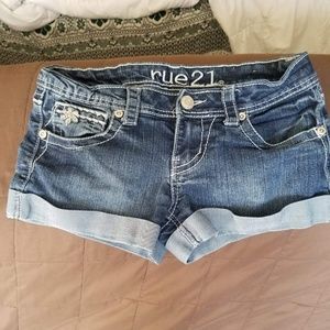 Rule 21 jean shorts